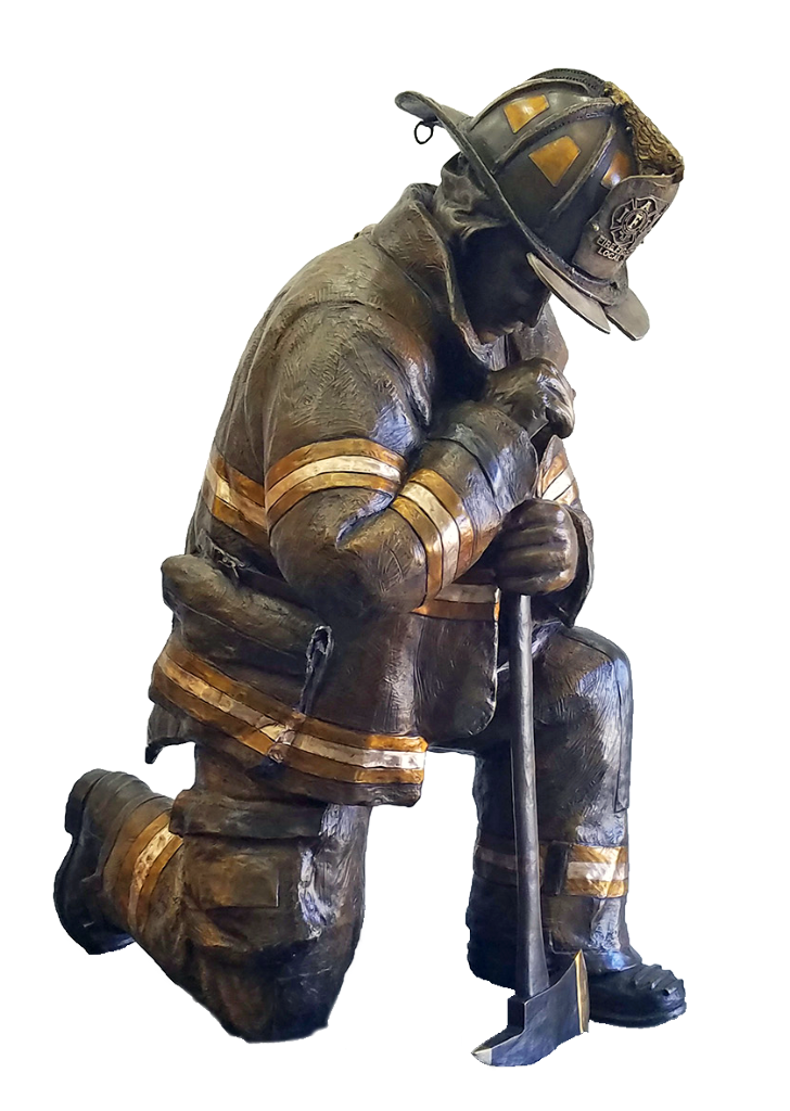 Firefighter bronze by Richard Young